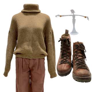 Men Harper Screen Worn Sweater, Pants, Boots, Socks & Earrings | VIP Fan Auctions