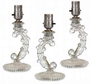 Lot 1157 - Marilyn Monroe screen-used (3) table lamp bases from How to Marry a Millionaire.