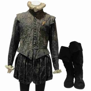 The Serpent Queen Antoine de Bourbon Screen Worn Stunt Double Tunic, Blouse, Shorts, Leggings & Boots Ep 208 | VIP Fan Auctions
