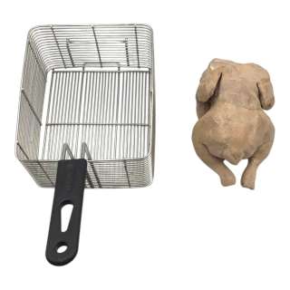 Novocaine Nate (Jack Quaid) Screen Used Prop, Soft Chicken & Deep Fryer Basket | VIP Fan Auctions