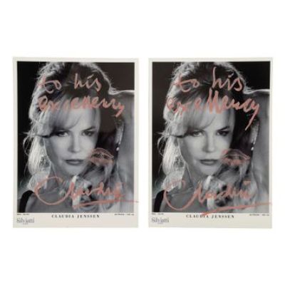 Nine | Guido Contini’s (Daniel Day-Lewis) Hand-Doodled Newspaper, Hand-Signed Photographs, Script and Hand-Drawn Numbers on Hotel Bellavista Papers | Propstore (Buy Now)