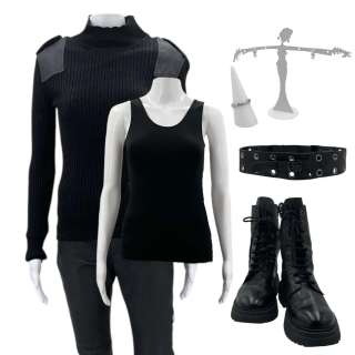 Heart Eyes Detective Jeanine Shaw Screen Worn Stunt Double Jumper, Undershirt, Pants, Belt, Ring, Earrings & Boots Ch 2 Sc 60,61 | VIP Fan Auctions