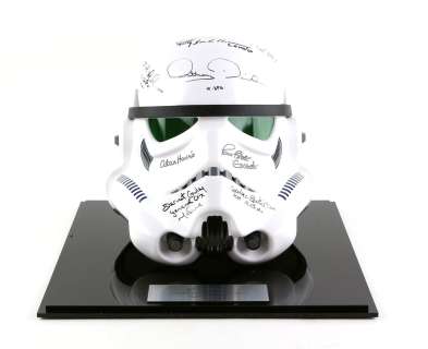 Star Wars - A New Hope - Signed official Prop replica Stormtrooper helmet, full scale produced by EF | Ewbank’s