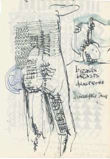 Stuart Sutcliffe: a page from a sketchbook, Hamburg, circa 1961 | Bonhams
