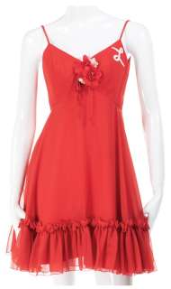 Lot 137 - Penny Marshall "Laverne DeFazio" red dress from Laverne and Shirley from Season 7, Episode 15.