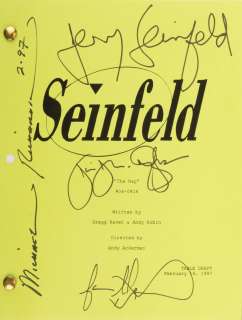 Lot 174 - Seinfeld (4) episode table-draft scripts, all signed by Jerry Seinfeld, and some by principal cast.