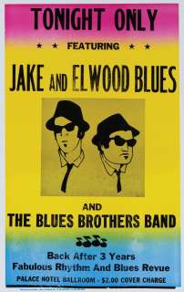 Lot 1202 - ‘Jake and Elwood Blues‘ prop concert poster from The Blues Brothers.