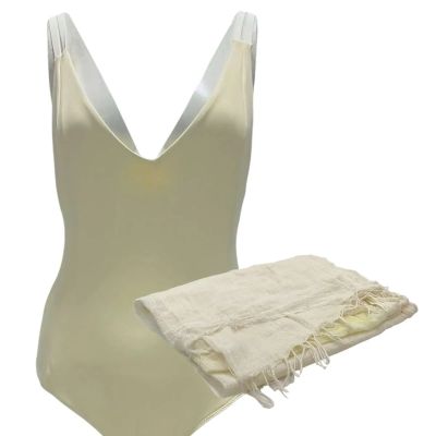 Blink Twice Camilla Screen Worn Swimsuit & Swim Wrap Ch 4 Sc 53-59 | VIP Fan Auctions