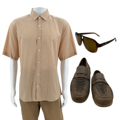 The Wrecking Crew Detective Rennert Screen Worn Shirt, Pants, Glasses & Shoes Ch 2 Sc 49 | VIP Fan Auctions