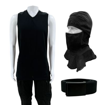 Lot 193: The Wrecking Crew James Hale Screen Worn Stunt Double Shirt, Pants, Belt & Balaclava Ch 11 Sc Multiple | VIP Fan Auctions