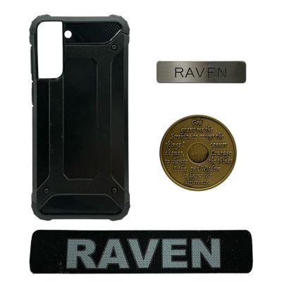 Mercy Chris Raven Screen Used Name Patch, Name Tag, Sobriety Chip & Phone Case | VIP Fan Auctions