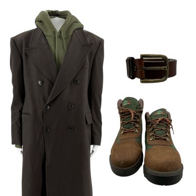 Lot 43: Relationship Goals Jarrett Roy Screen Worn Jacket, Hoodie, Pants, Belt & Boots Ch 6 Sc Multiple | VIP Fan Auctions