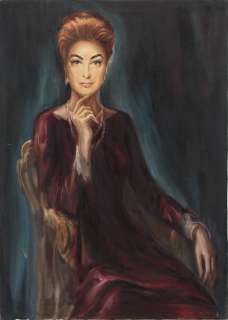 Lot 169 - Jaroslav ‘Jerry‘ Gebr original painting of Joan Crawford from the Spielberg-directed Night Gallery.