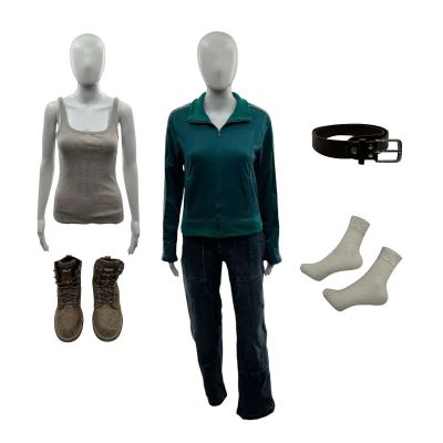 Lot 28: Preparation for the Next Life Aishe Screen Worn Belt, Jacket, Jeans, Tank Top, Socks & Boots Ch 34 Sc 181-182 | VIP Fan Auctions