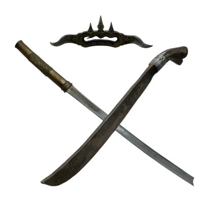Lot 18: The Bluff Ercell Screen Used Rubber Machete, Rubber Tactical Sword & Rubber Knuckle Duster | VIP Fan Auctions