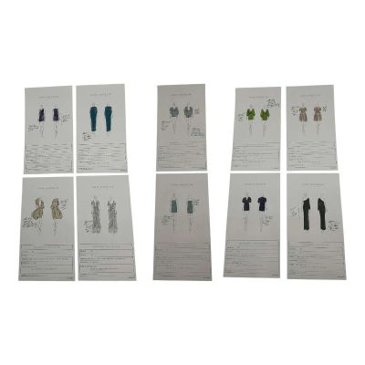 Lot 13: Mother Mary Sam Anselm Production Used 10 Piece SS6 Garment Sketches Set | VIP Fan Auctions