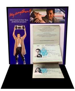 Say Anything Dolbler & Diana Passport Set | The Prop Block