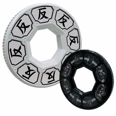 Power Rangers Samurai (2011-2012) Jayden Shiba Screen Used White Sword Disc Ring & Black Sword Ring | VIP Fan Auctions