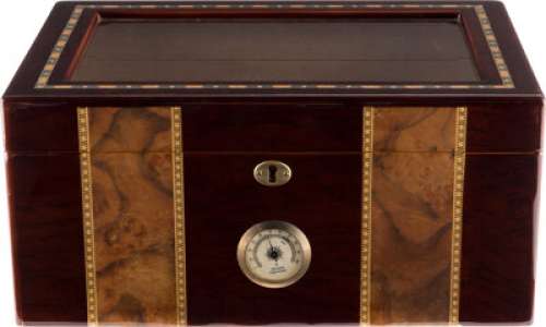 Succession (HBO® Original, 2018-2023) Brian Cox "Logan Roy" Humidor from Rear Sideboard in Waystar|ROYCO Office in New...