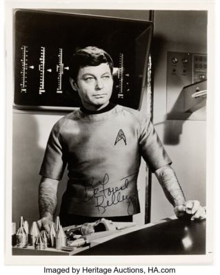 Star Trek: The Original Series (Paramount TV, 1966-Present), DeForest Kelley "Dr. Leonard ’Bones’ McCoy" Signed 8" x 10" Photo. | Heritage