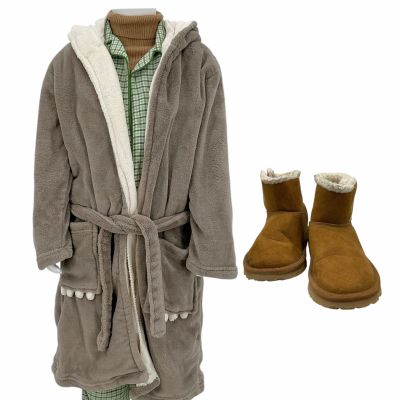 Lot 85: Onslaught Daisy Screen Worn Stunt Double Robe, Pajama Shirt, Shirt, Pajama Pants & Boots Ch 2b Sc Multiple | VIP Fan Auctions