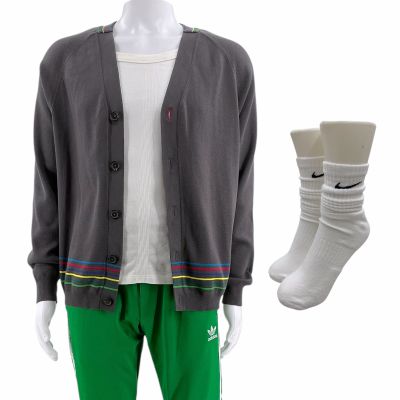 Lot 8: The Love Hypothesis Malcolm (Jaboukie Young-White) Screen Worn Sweater, Tank Top, Joggers & Socks Ch 12 | VIP Fan Auctions