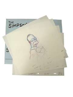 Simpsons Animation Sketches | Premiere Props