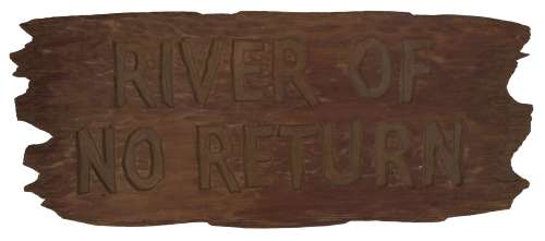 ’’River of No Return’’ Title Art -- 1954 Film Starring Marilyn Monroe | Nate Sanders