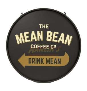 Sonic the Hedgehog 2 (2022) - Dr. Robotnik (Jim Carrey) Mean Bean Coffee Shop Sign | Hanlin Auction Service