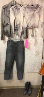 "Superhero Show" S3 Ep15 - #1 Hero - death witch outfit - screen worn Hero outfit / 2 shirts / 2 jea | Direct Liquidation