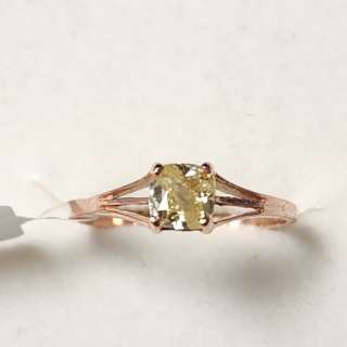 $3845 14K Diamond (0.5Ct, Si1, Yellowish Green) Ring | Direct Liquidation