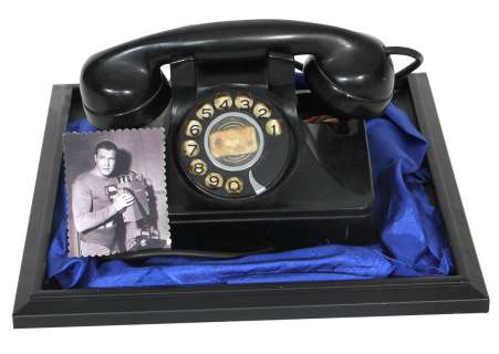 Adventures of Superman Screen Used Vintage Rotary Black Telephone Prop (George Bahr) | Gotta Have Rock and Roll