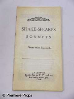 Three Musketeers Aramis (Luke Evans) Booklet Movie Props | Premiere Props