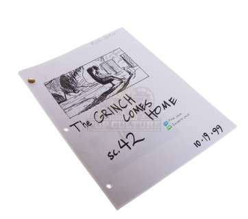 How the Grinch Stole Christmas – Production Used Storyboard Script – H2-147 | Icons of Pop Culture