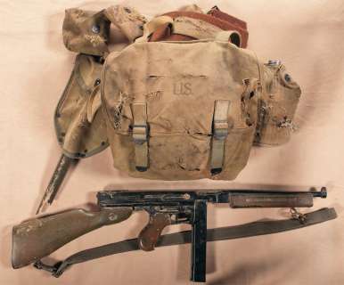 Band of Brothers - Lot #1819 - HBO ‘Band of Brothers‘ ‘Prop‘ Thompson M1A1 Submachine Gun with Webbing Rig