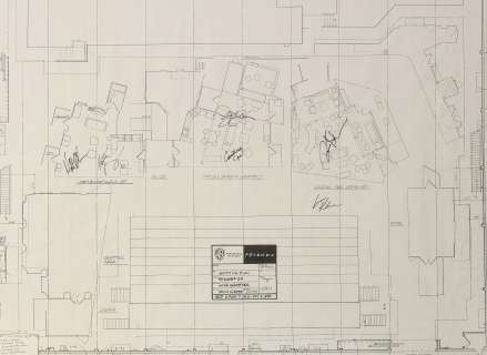A CAST SIGNED SET BLUEPRINT FROM FRIENDS | Bonhams