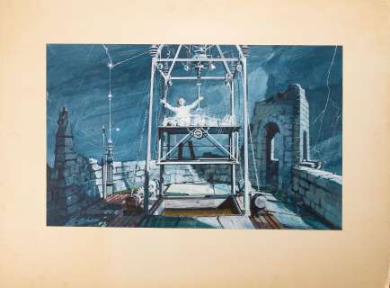 Lot 120 - Young Frankenstein Creation of "The Monster" Concept Painting.