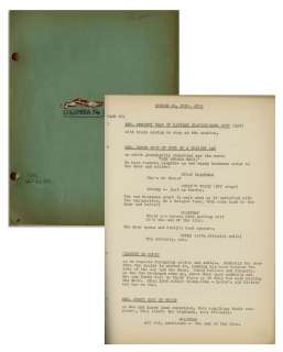 Moe Howard‘s Personally Owned Script for The Three Stooges 1937 Film ‘‘Grips, Grunts and Groans‘‘
