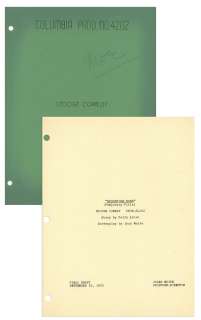 Moe Howard’s Signed Script for The Three Stooges 1952 Film ’’Bubble Trouble’’ -- Signed by Moe on Front Cover | Nate Sanders