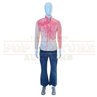 Lot 8 - Saturday Night - Lorne Michaels’ (Gabriel LaBelle) Distressed Costume - 59-56 | Icons of Pop Culture