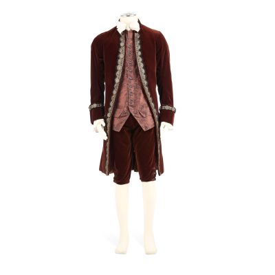 Lot 263 - Velvet suit with oxblood waistcoat, worn by John Grey Season 5, Episode 6, ’Better to Marry Than Burn’ 5 | Bonhams