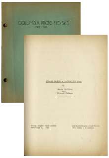 Moe Howard‘s Personally Owned Three Stooges‘ Columbia Pictures Script for Their 1943 Film, ‘‘Higher Than a Kite‘‘ -- With Additional ‘‘Alternate Ending‘‘ Page!