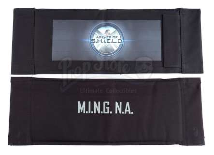 Marvel‘s Agents of S.H.I.E.L.D. - Lot 150 - Melinda May ‘M.I.N.G. N.A.‘ Cast Member Chairback with Additional Chairback
