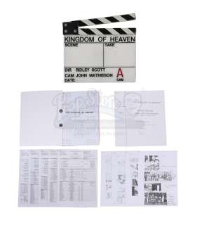 KINGDOM OF HEAVEN (2005) - Lot 445 - Clapperboard, Shooting Script, Storyboards, Call Sheets and Memos