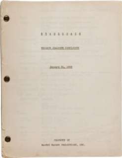 A Dialogue Continuity Script from "Stagecoach."