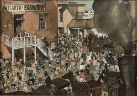 A Pre-Production Watercolor Set Painting from "Gone With The Wind." | Heritage