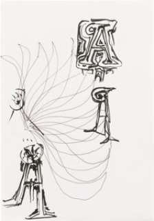 Jerry Garcia "Motion Study With Letter A" Original Sketch. | Heritage