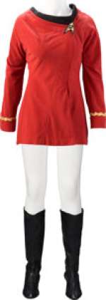 Nichelle Nichols "Lt. Uhura" Season One Starfleet Bridge Uniform and Boots from Star Trek: The Original Series<...