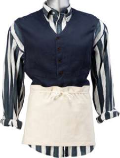 Ted Danson "Sam Malone" Striped Shirt, Vest, and Bar Apron from Cheers (NBC TV, 1982-1993). ...