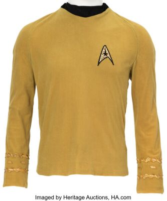 Star Trek: The Original Series (Paramount TV, 1966-1969), William Shatner "Captain Kirk" Signature Second Season Starfleet Tunic. | Heritage